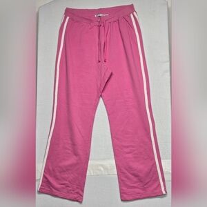 Extra Touch Sportswear 2X Sweat Pants Cotton Blend Athleisure Pink